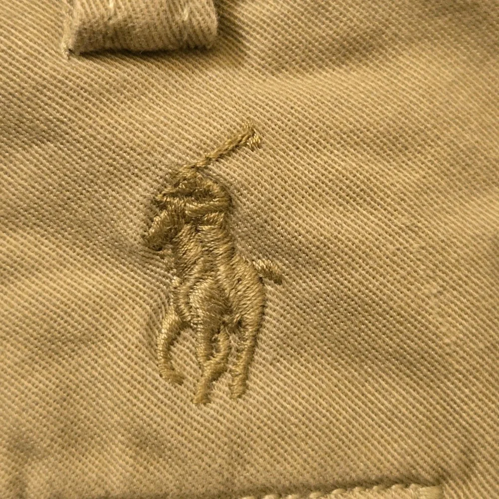 Polo Ralph Lauren Mens Stretch Slim Fit Chino Pants Tan Khaki 34x30 Fits 34×27